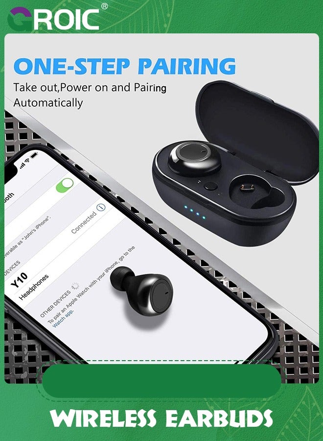GROIC Waterproof Bluetooth 5.3 True Wireless Earbuds, Touch Control,30H Cyclic Playtime TWS Headphones with Charging Case and mic, in-Ear Stereo  - Image 4