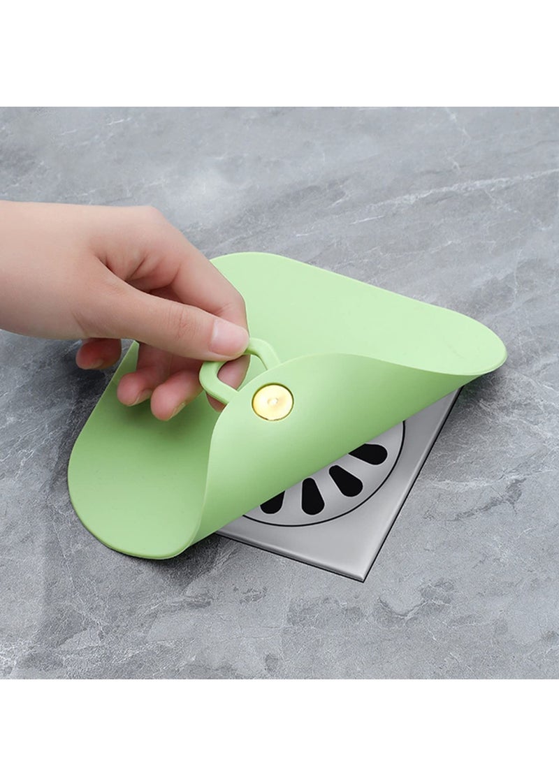 SYOSI Tub Stopper Silicone Floor Drain Anti-Odor Mat, Sewer Mat Deodorizing Drain Plugs, Kitchen Seal Sewer Deodorization Cover for Kitchen, Bathroom and Laundry (5.7x5.7 Inch) - Image 1