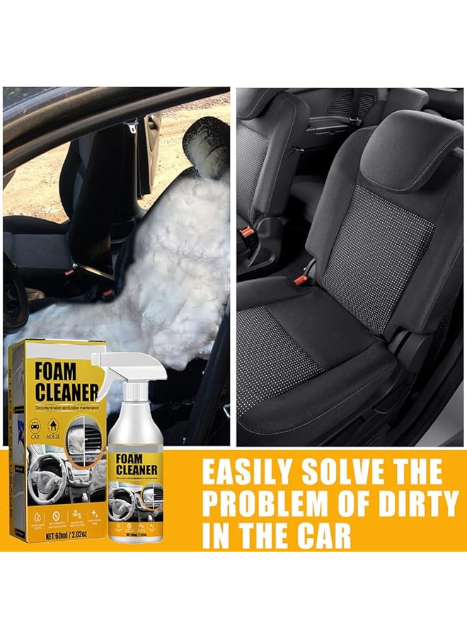 Khazna Multi Purpose Foam Cleaner, All Around Master Foam Cleaner, Car Interior Cleaner, Upholstery Cleaner For Car Seats, Stain Remover, Suitable For Car And Household 1Pcs - Image 2