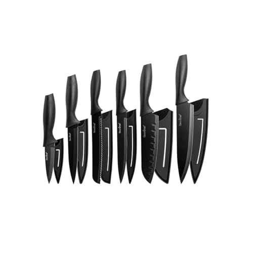 GREENCHEF Carbon Knife 6 Pcs Set - Elite Edge - Image 1