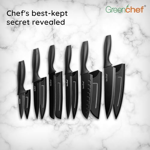 GREENCHEF Carbon Knife 6 Pcs Set - Elite Edge - Image 5