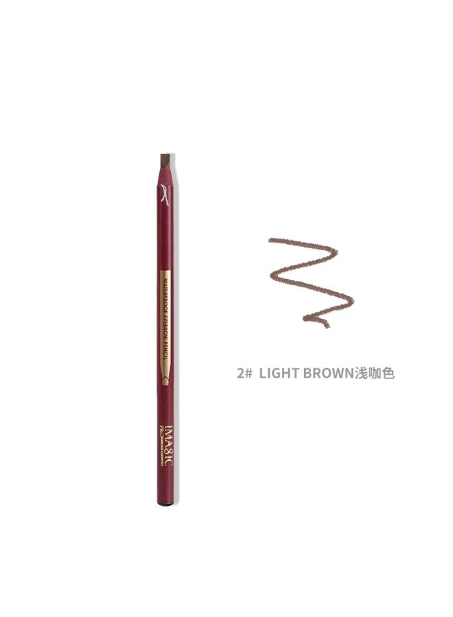 IMAGIC Hard Formula Peelable Eyebrow Pencil – Waterproof, Long Lasting, Natural Brow Definer, Smudge-Proof Makeup Pencil with Peel-Off Sharpening (02) - Image 1