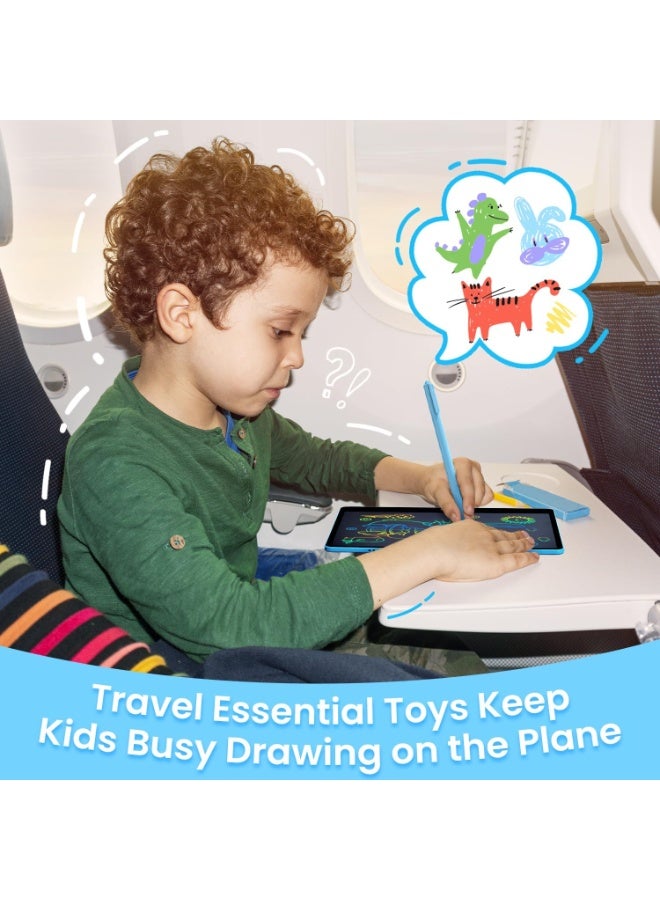 LCD Writing Tablet for Kids, 16 Inch Doodle Board Drawing Sketch Pad, Toddler Travel Essential, Toys for Ages 2-3, Road Trip Activities Airplane Toys, Birthday Boy Girl Gifts Blue - Image 2