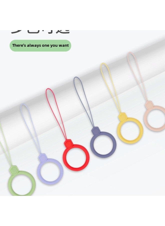 Loquat Silicone Fan Lanyard Gem Silicone Ring Lanyard Earphone Cover Silicone Pendant Liquid Silicone Lanyard-Specifications Support Image Upload:Silicone Ring-Gem -03 Lavender Grey  - Image 2