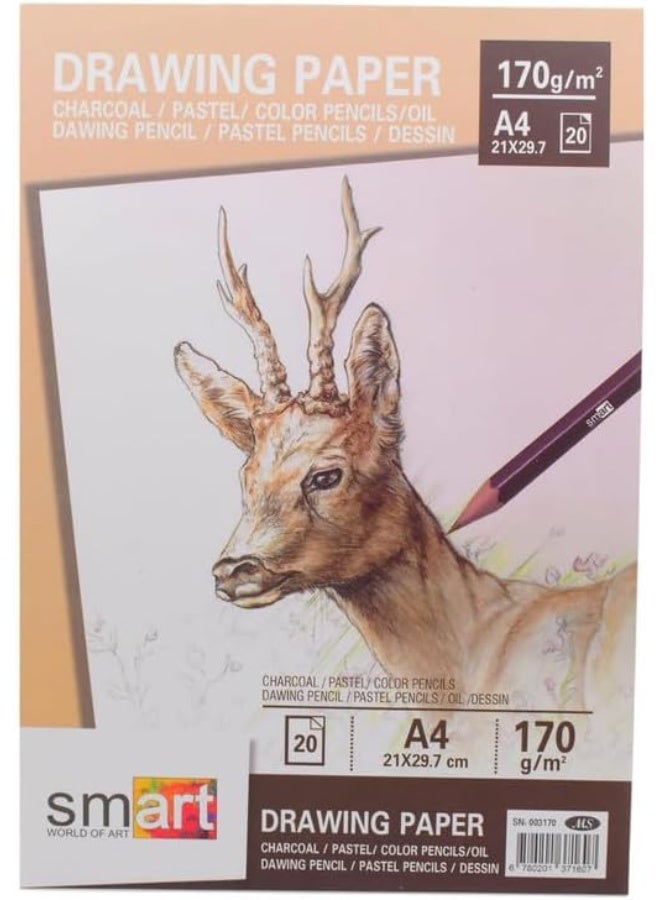 Smart Sketch Smart Drawing Paper 170gm - 20 sheets (A4) - Image 1