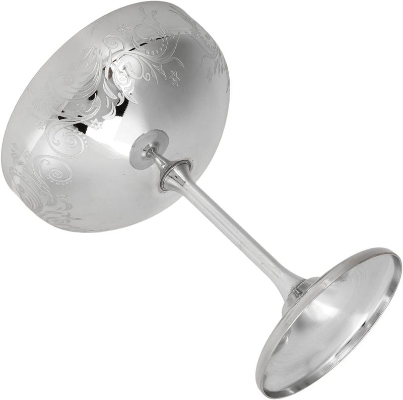HEEPDD Glasses Wheat Ear Cup for Party Weddings Home Bar Metal Champagne Goblet Stainless Steel Cocktail Nan Kitchen (Flower Ear Cup Mirror) - Image 5