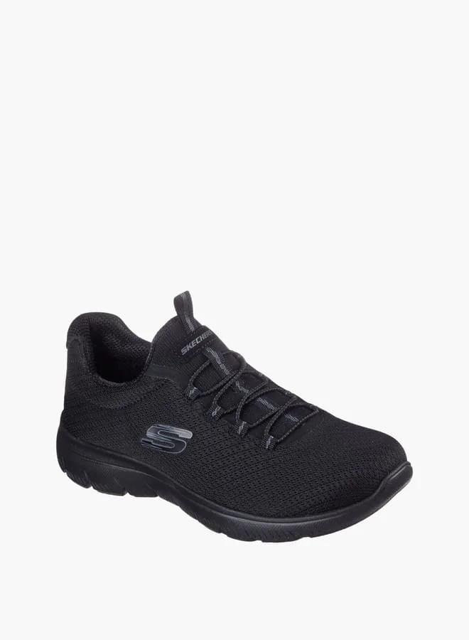 سكيتشرز Women's Lace Detail Slip-On Sports Shoes - Summits