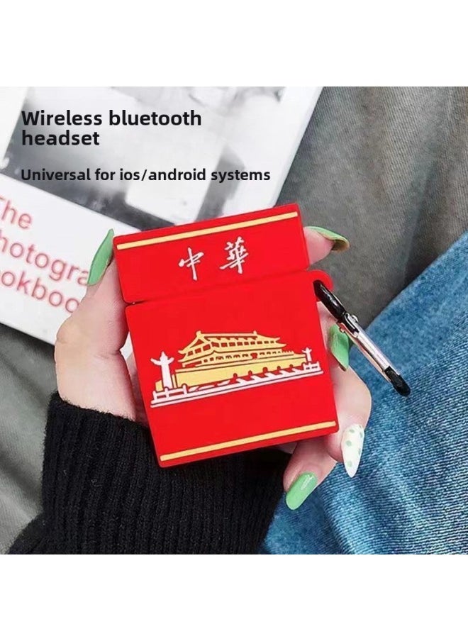 Generic - Wireless Bluetooth Headset For Apple Vivo Huawei Oppo Xiaomi Cute Girl 2024 Charging Noise Reduction-Color:Brown Teddy [bluetooth Headset + Charging Case + Charging Cable] - Image 1