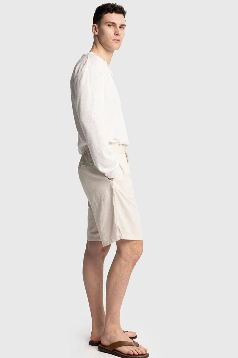 Giesto Beige Natural GIESTO Men's Tailored Shorts for Men | Best Price UAE