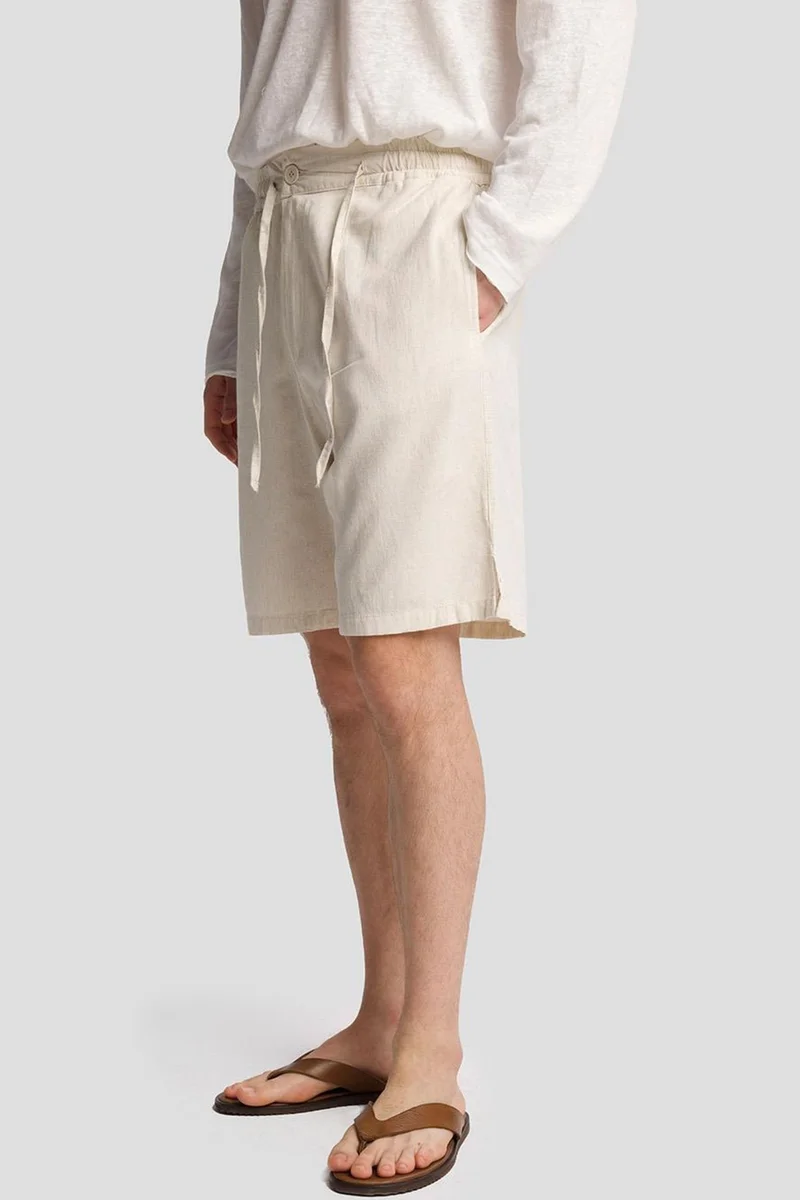 Giesto Beige Natural GIESTO Men's Tailored Shorts for Men | Best Price UAE