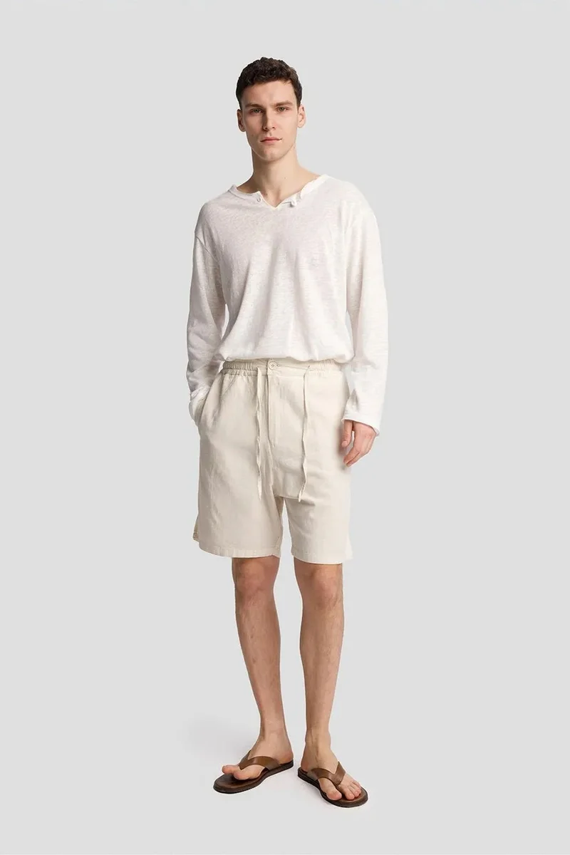 Giesto Beige Natural GIESTO Men's Tailored Shorts for Men | Best Price UAE
