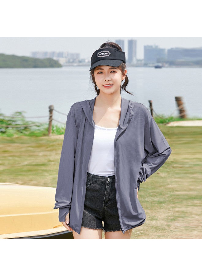 Baleno Sun Protection Jacket - Unisex Lightweight Breathable Hooded Sports Windbreaker, Uv Sunblock Thin Coat For Women - Image 2