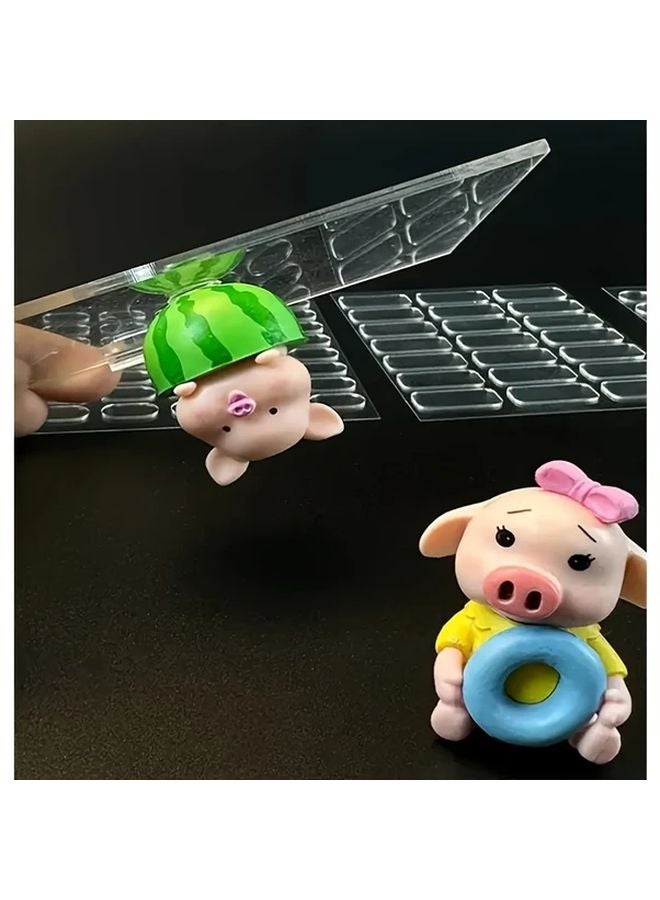 200pcs Transparent Double Sided Tape Non Marking No Residue Adhesive Stickers - Image 5