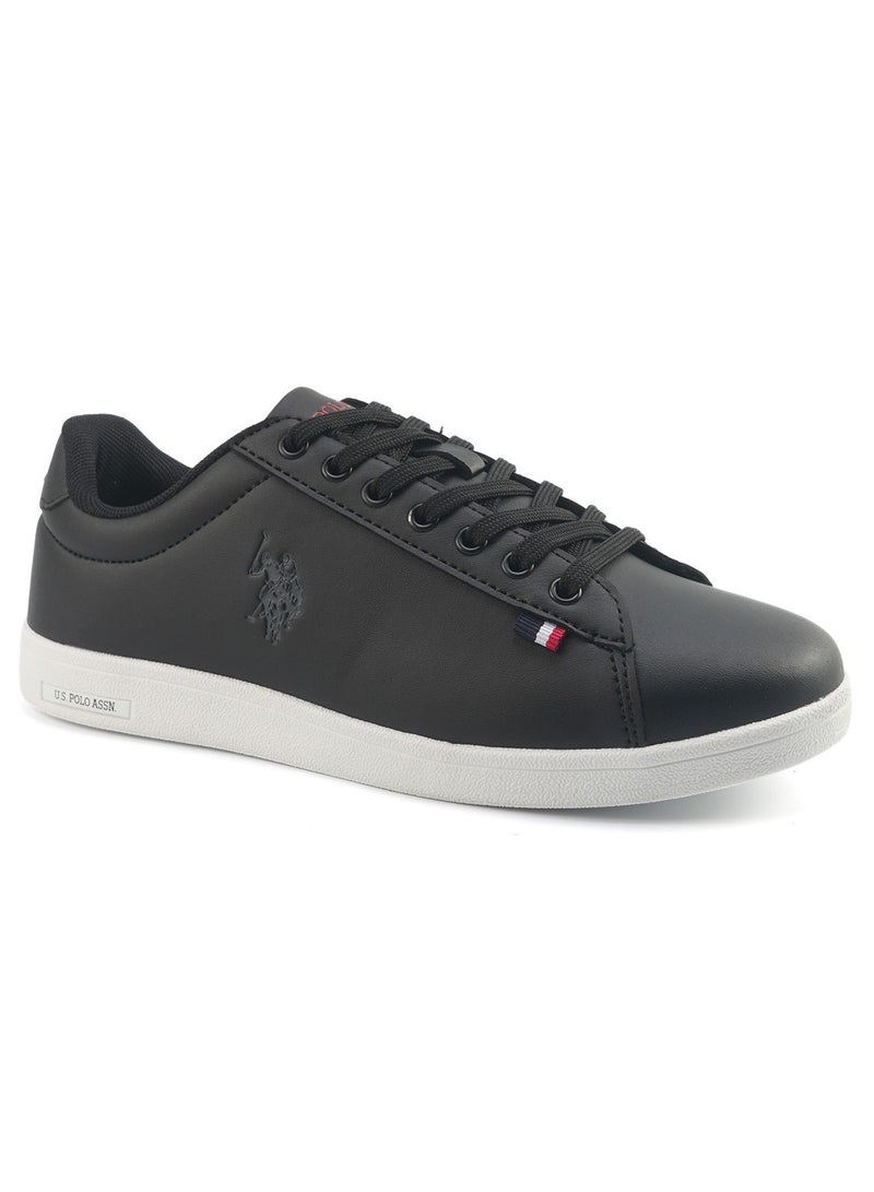 U.S. Polo Assn. Women's Black Low-Top Sneakers - Bold Lace-Up Style for Striking Everyday Look  - Image 3