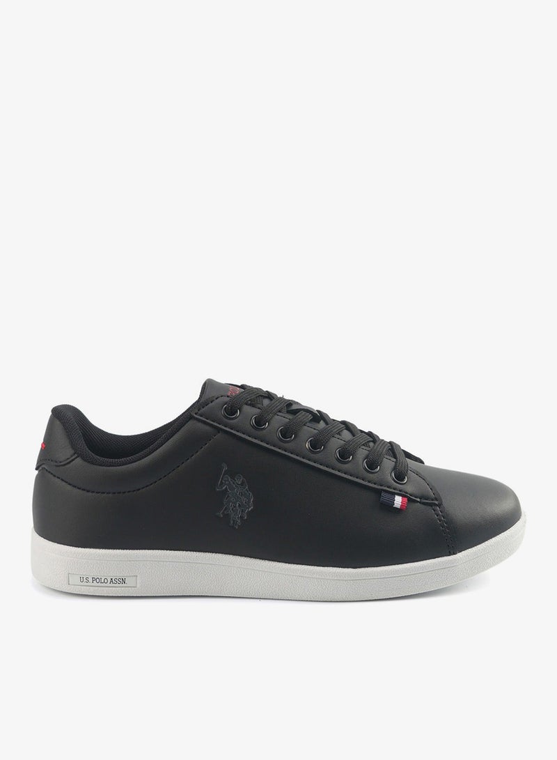 U.S. Polo Assn. Women's Black Low-Top Sneakers - Bold Lace-Up Style Shoes for Striking Everyday Look - Image 2