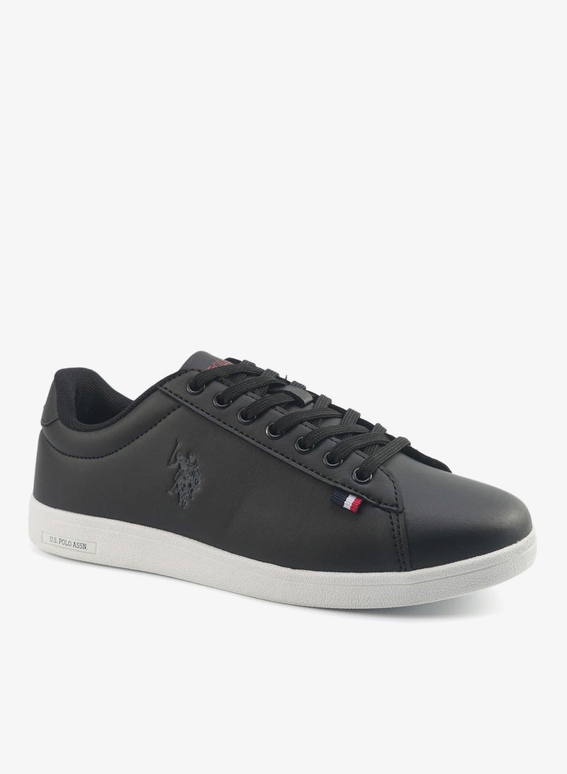 U.S. Polo Assn. Women's Black Low-Top Sneakers - Bold Lace-Up Style Shoes for Striking Everyday Look - Image 4