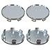 BDZMC 4PCS Wheel Center Cap Snapin Plastic Rim Center Hub Caps Cover 212 54mm Outer Diameter 185 47mm Inner Diameter Car Accessories for Car Truck SUV Silver - Image 2