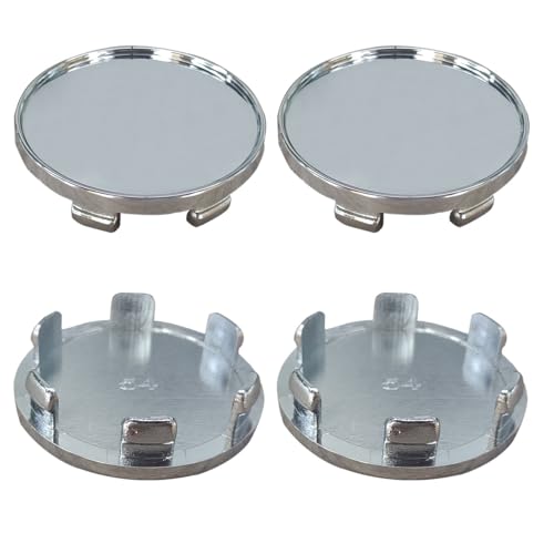 BDZMC 4PCS Wheel Center Cap Snapin Plastic Rim Center Hub Caps Cover 212 54mm Outer Diameter 185 47mm Inner Diameter Car Accessories for Car Truck SUV Silver - Image 1