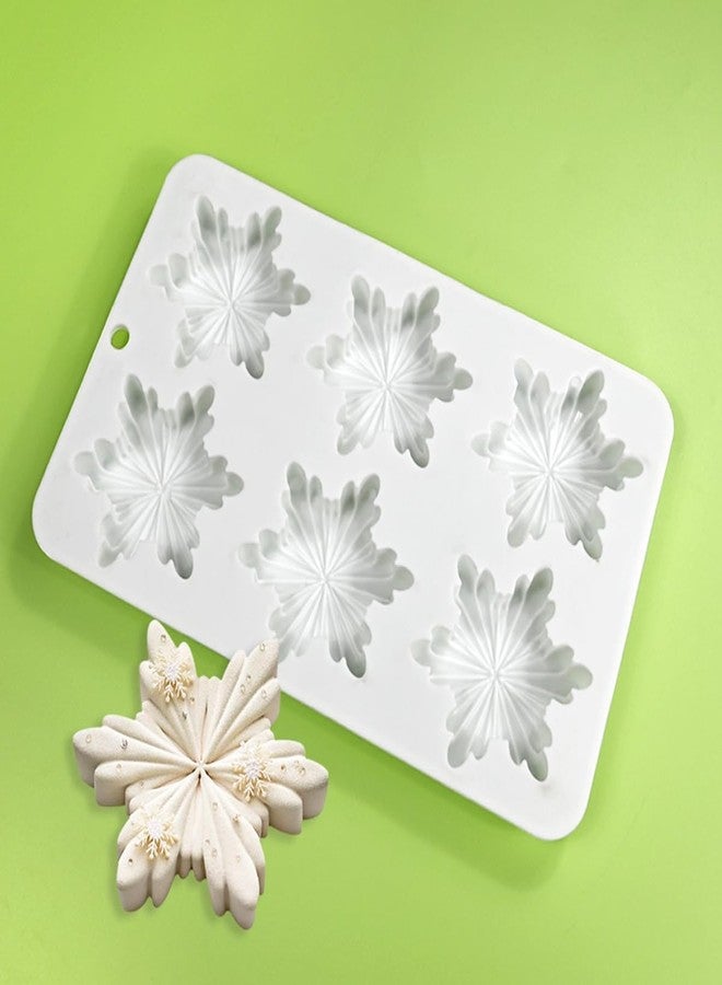 mostsom Snowflower Chocolate Molds Gift Box Silicone Molds Madeleine Silicone Bakeware Mold DIY for Candy (D_8.52x5.4x0.6 inch) - Image 5