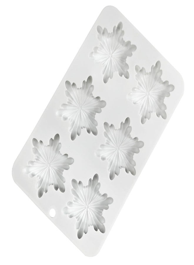 mostsom Snowflower Chocolate Molds Gift Box Silicone Molds Madeleine Silicone Bakeware Mold DIY for Candy (D_8.52x5.4x0.6 inch) - Image 4
