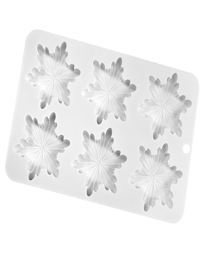 mostsom Snowflower Chocolate Molds Gift Box Silicone Molds Madeleine Silicone Bakeware Mold DIY for Candy (D_8.52x5.4x0.6 inch) - Image 3