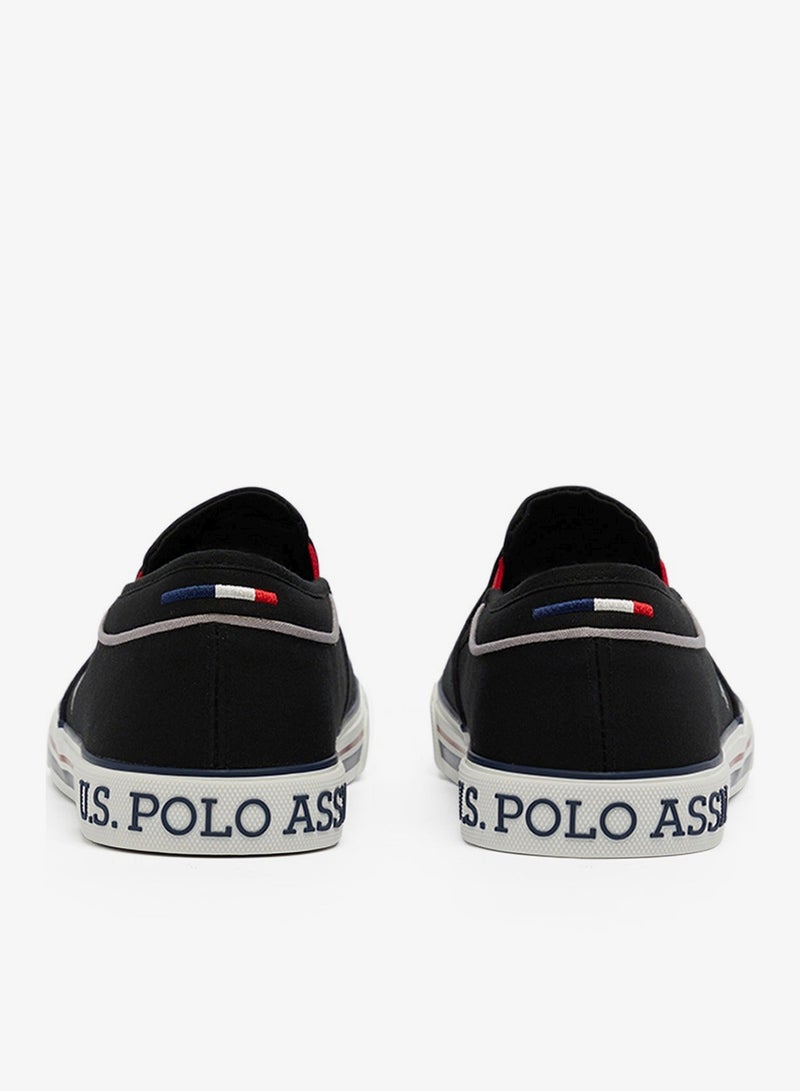 يو اس بولو اسن سنيكرز رجالي أسود سهل الارتداء خفيف الوزن - Image 5