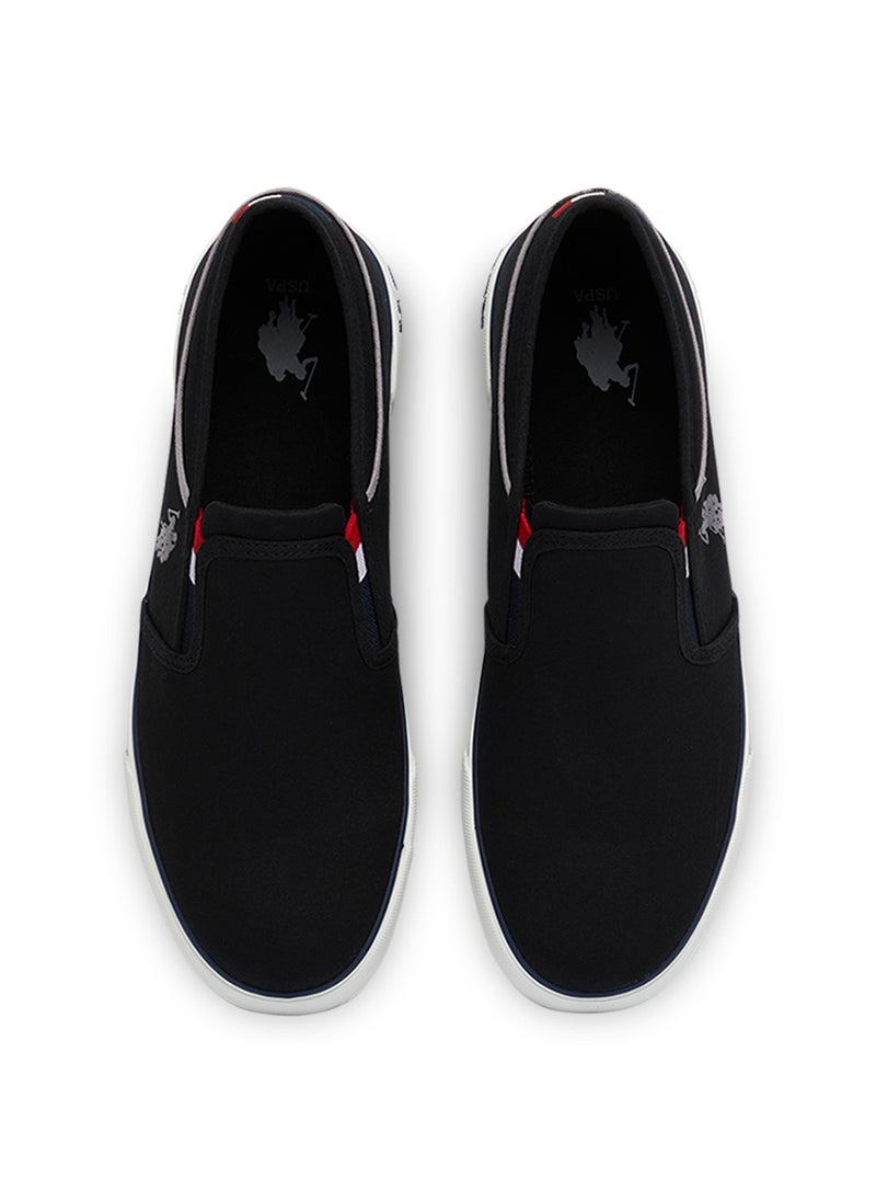 U.S. Polo Assn. - Men's Black Low-Top Sneakers - Lightweight Slip-On Design - Image 1