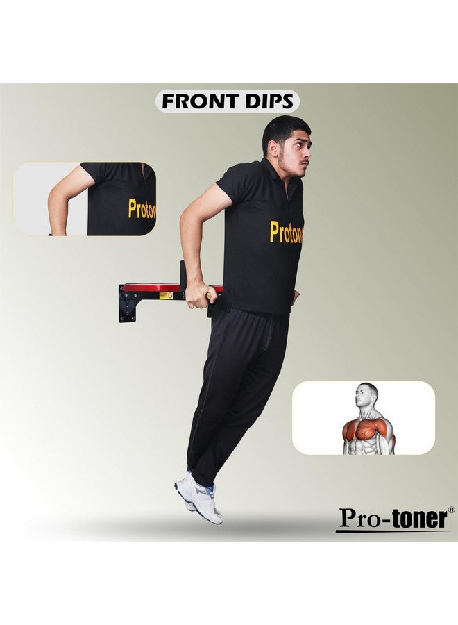 Protoner Protoner Wall Mounting Bar for Dips, Leg Raise and Multiple Exercises - Image 5