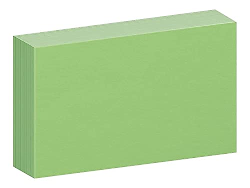Oxford Blank Color Index Cards, 3" x 5", Green, 100 Per Pack (7320 GRE) - Image 4