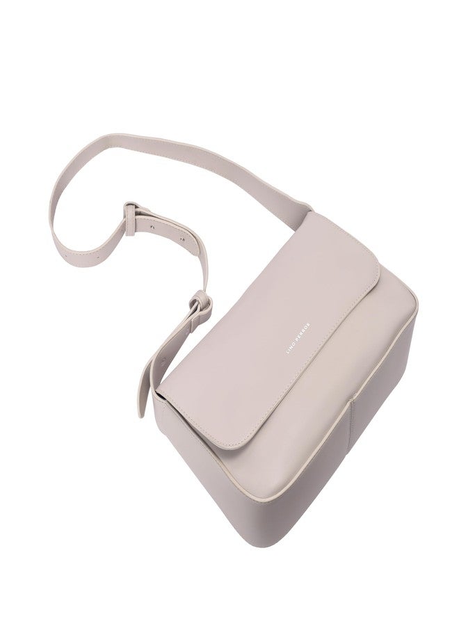 Lino Perros Womens Beige Shoulder Bag - Image 5