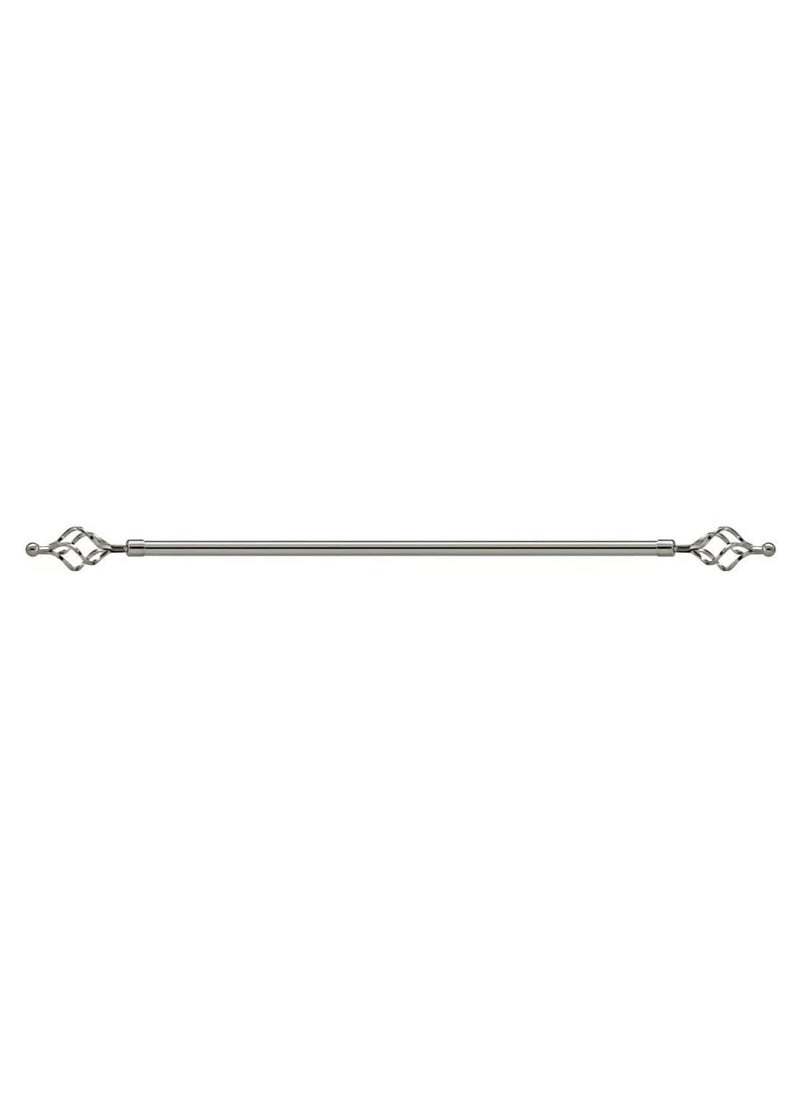 DubaiGallery Roman Pole Style Heavy Duty Luxury Extendable Curtain Rod, Metal Single Rod Finials Decorative End Window Treatment Rod Drapery Rod  - Image 1