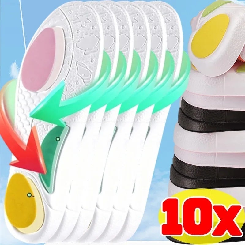 5D Arch Support Insoles for Hiking Boots Shock Absorbing EVA Sports Shoe Pads for Walking Correction Breathable Orthotic Insert - Image 3