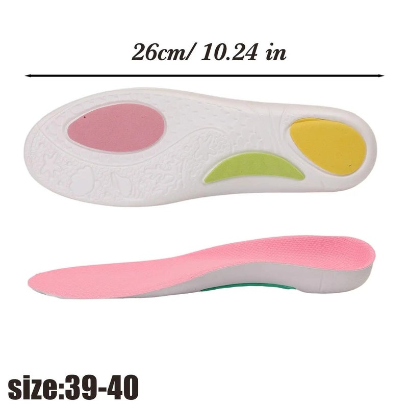 5D Arch Support Insoles for Hiking Boots Shock Absorbing EVA Sports Shoe Pads for Walking Correction Breathable Orthotic Insert - Image 2