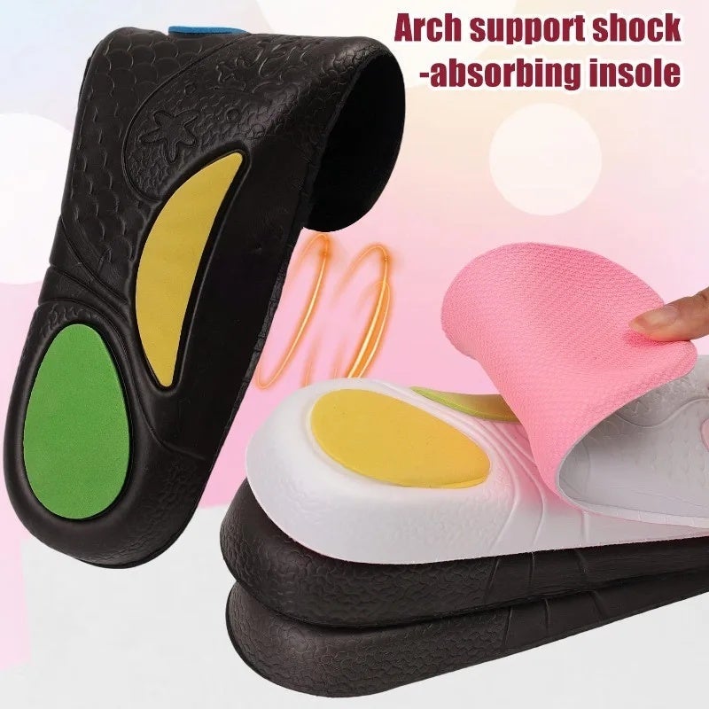 5D Arch Support Insoles for Hiking Boots Shock Absorbing EVA Sports Shoe Pads for Walking Correction Breathable Orthotic Insert - Image 5