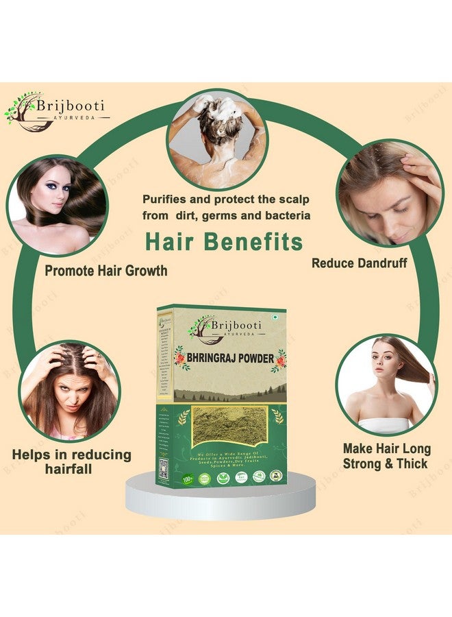 بريجبوتي مسحوق بريجبوتي بهرينجراج لنمو الشعر - (200 جرام) جيد لقناع الشعر وحزمة - تركيبة طبيعية لقناع الشعر ونموه - Image 2