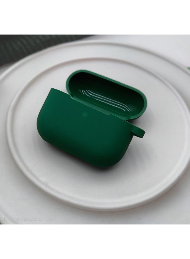 AirPods Pro 3 silicone protective case cover, Front LED Visible (Green) - Image 2