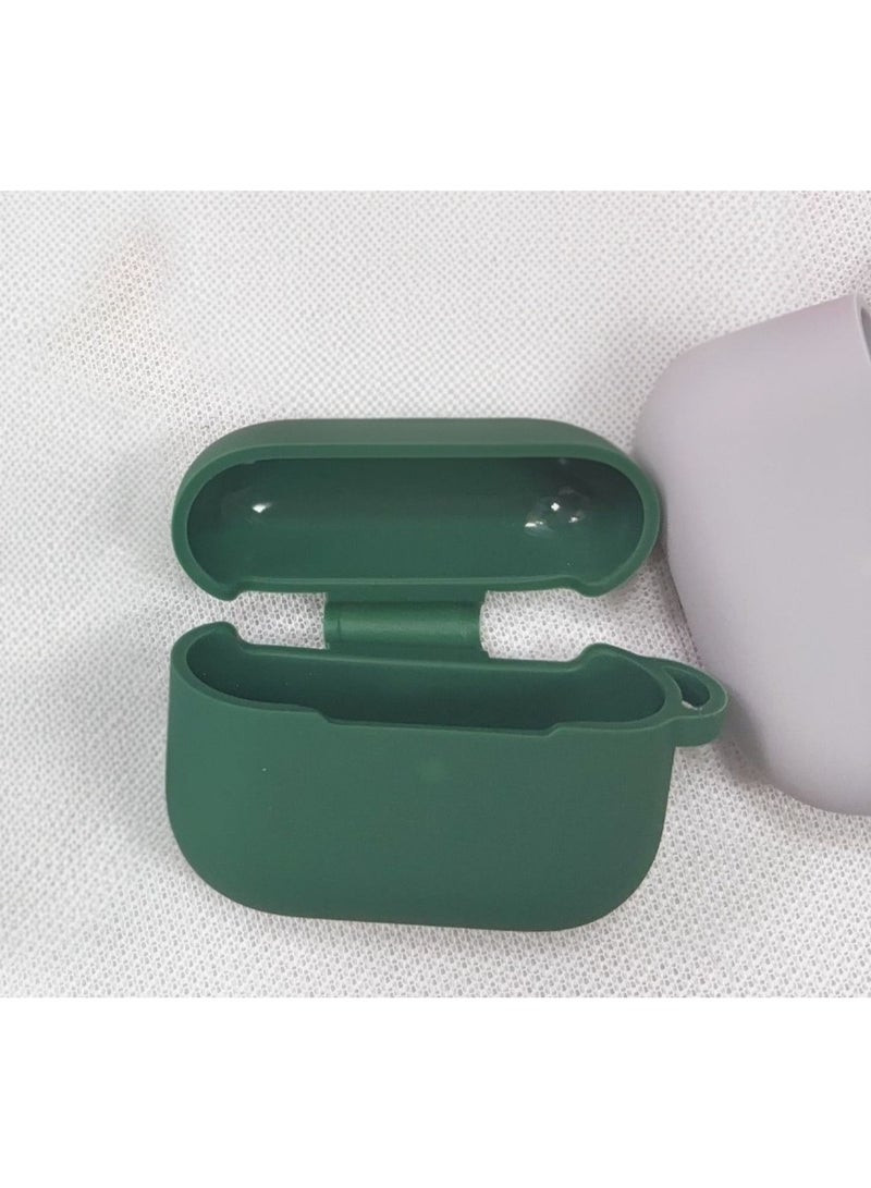 AirPods Pro 3 silicone protective case cover, Front LED Visible (Green) - Image 3