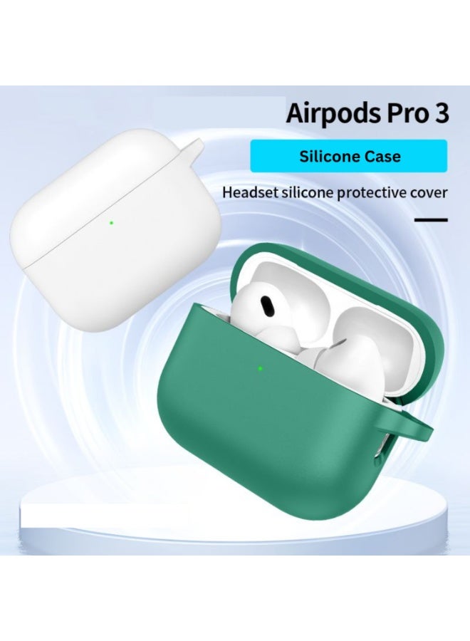 AirPods Pro 3 silicone protective case cover, Front LED Visible (Green) - Image 4