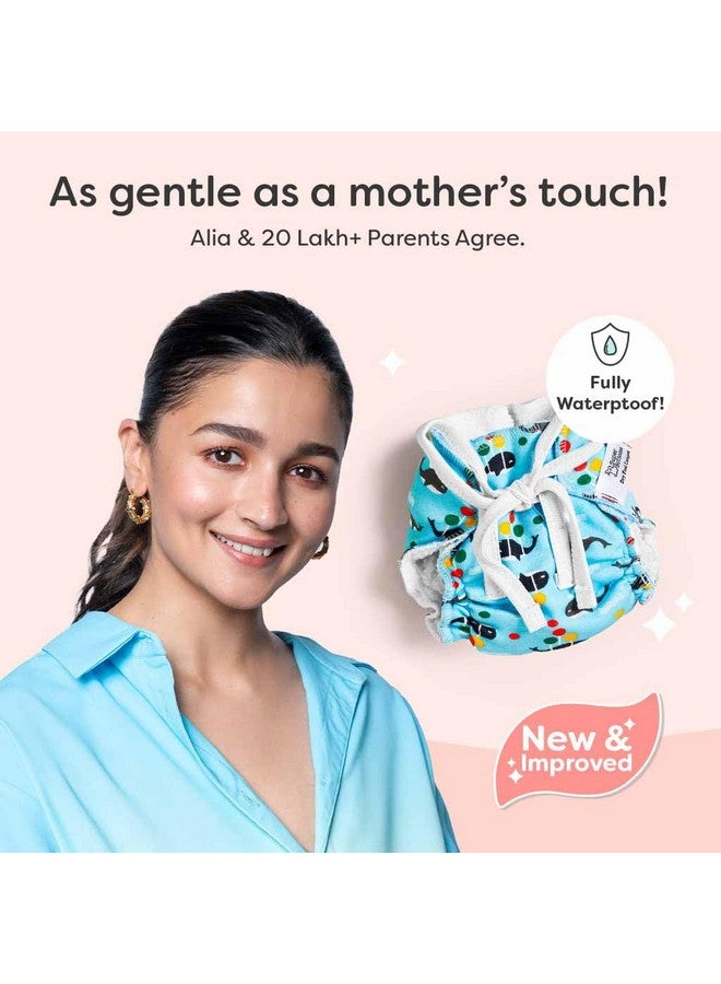 سوبربوتمز حفاضات لانجوت المبطنة بملمس جاف - عبوة من 3 قطع - حفاضات لانجوت قطنية | حفاضات قماشية مع أشرطة مطاطية لطيفة وطبقة Superdryfeel في الأعلى (مجموعة Day Dreamer، للجنسين، مقاس 2 (يناسب وزن 5-10 كجم) - Image 3