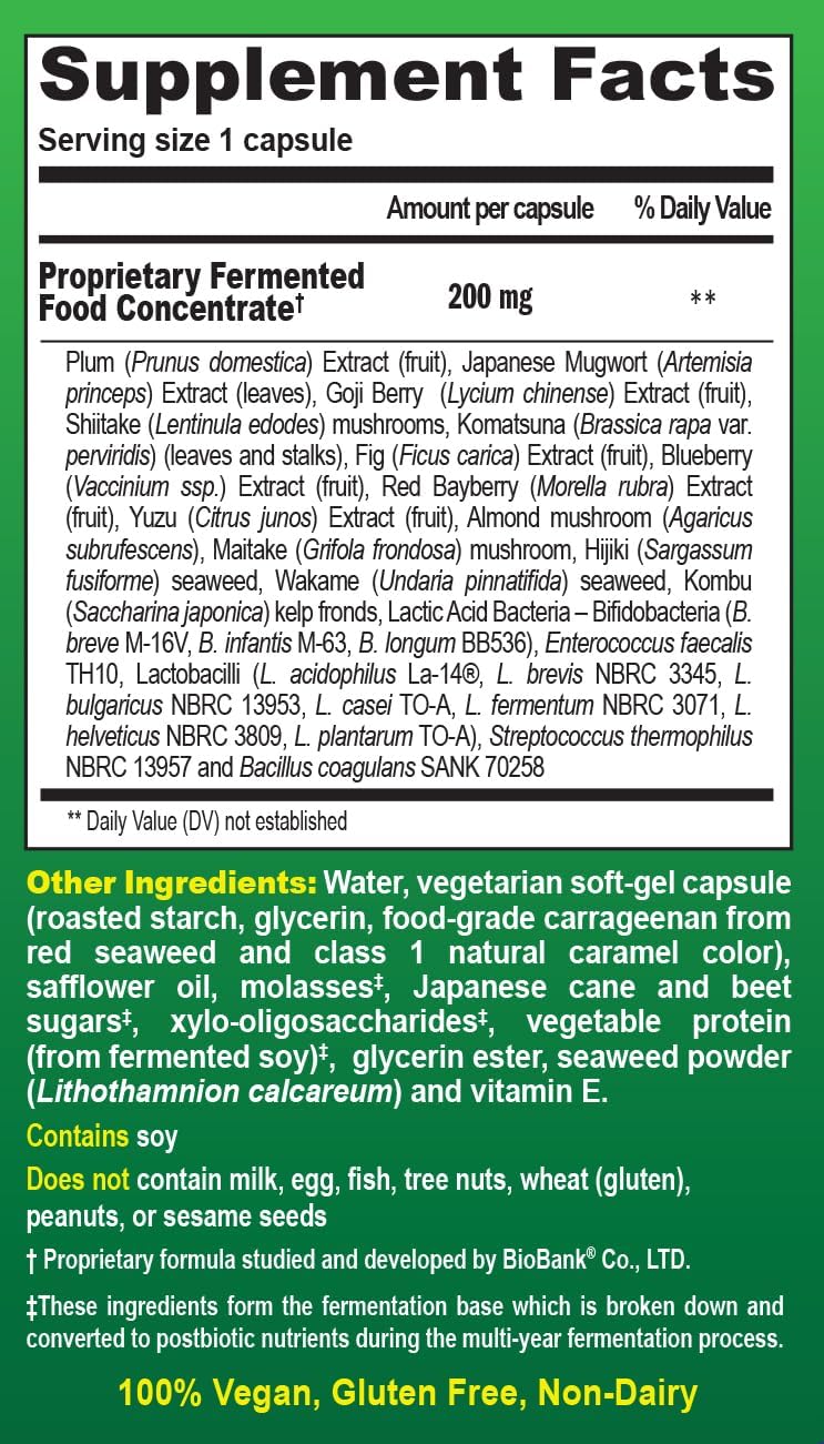 essential formulas Dr Ohhiras Probiotics Original Formula with 3 Year Fermented Prebiotics Live Active Probiotics and The only Product with Postbiotic Metabolites 60 Capsules - Image 2