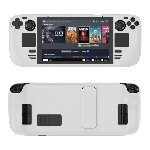 Sorandy Steam Deck Case, Steam Deck Carrying Case, Kickstand Protective Case for Steam Deck, Steam Deck Accessories with Drops, Scratches, Dust, Fingerprints, Hands Full - Image 1