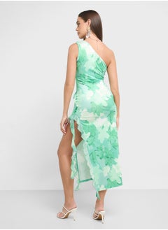 Ginger One Shoulder Floral Print Dress  - Image 2