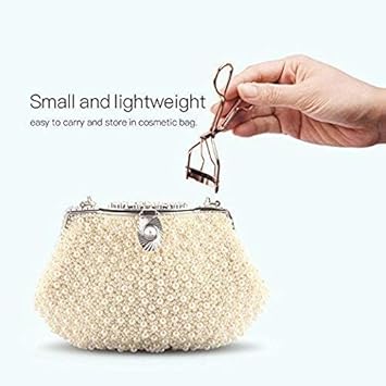 Rosojodg Eyelash Curler Electroplated Metal Lash Curler with Silicone Refill Pad Special Spring Makeup Curling Tool Portable and Useful Makeup Brushes and Tools  - Image 4