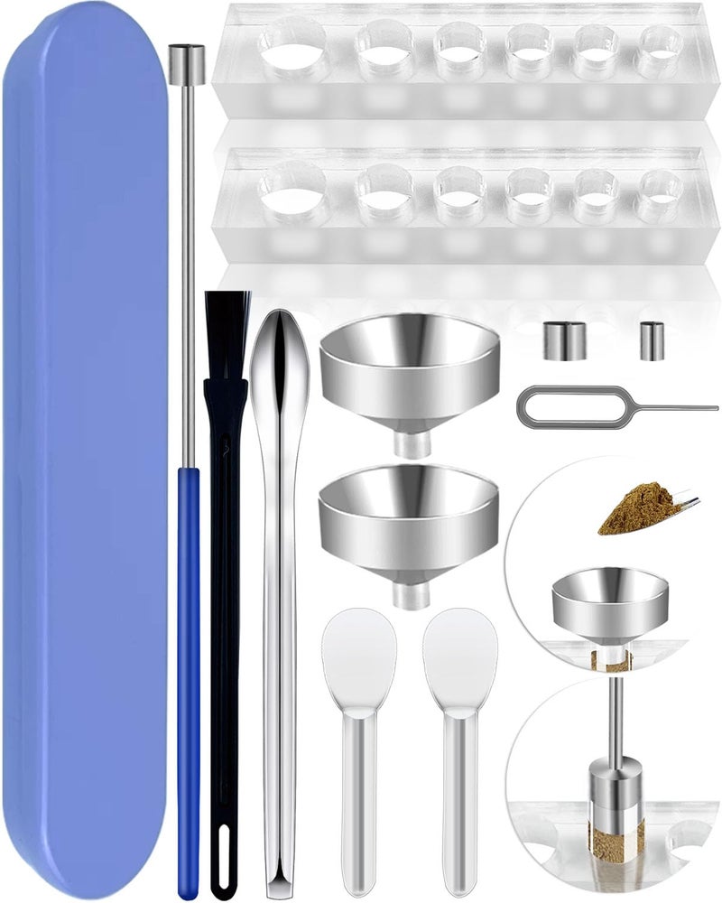 LELELUK Filling Tool Kit - Home & Lab Supplies with Micro Funnels & Lab Scoops - Complete Set with Instruction for Material Filling #000 00 0 1 2 3 - Image 1
