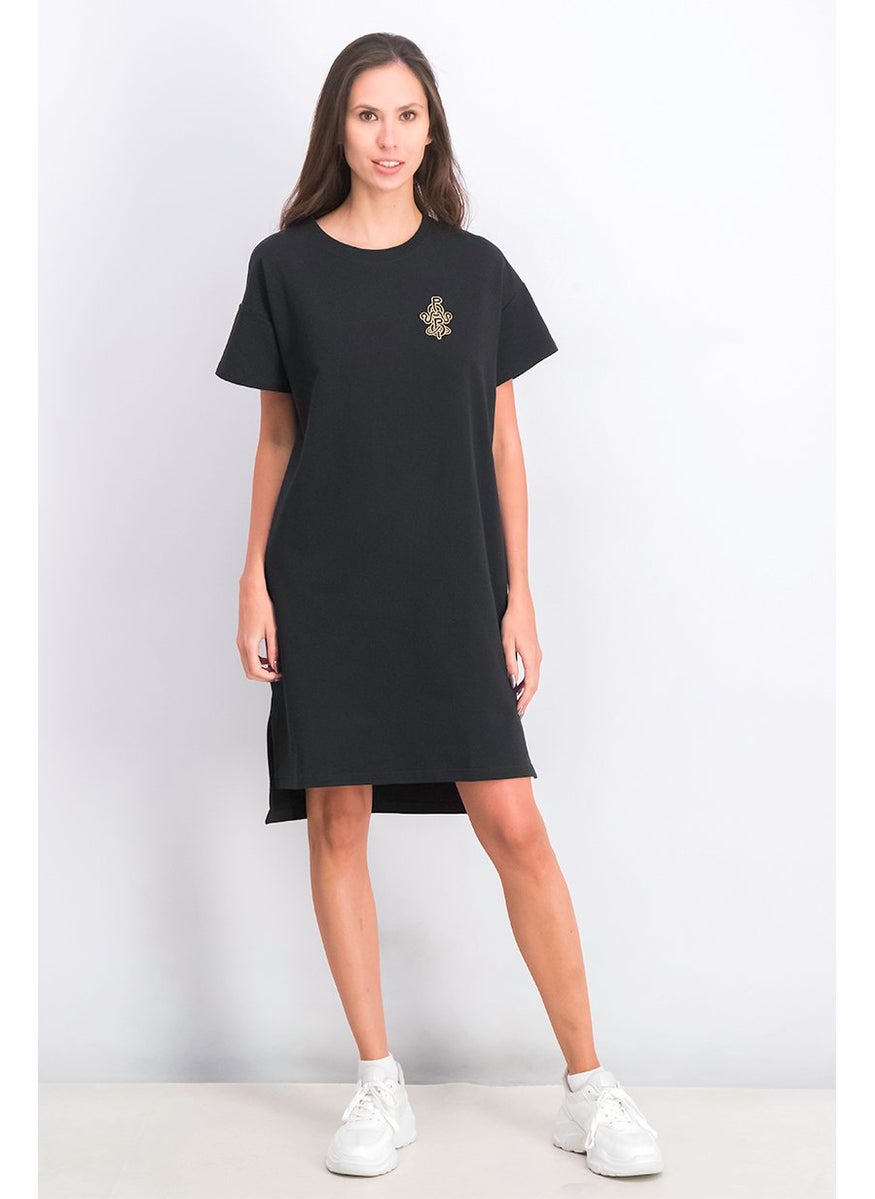 PUMA Women Sportswear Fit Short Sleeves Dress, Black  - Image 2