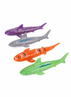 Diving Toys Sticks, Swimming Pool Dive Stick Bath Water Toys Underwater Swim Beach Toy Shark Rocket Shape Throwing Torpedo Game Training Gift for Kids Boys Girls 6 7 8 Years Old (4 Pcs)
