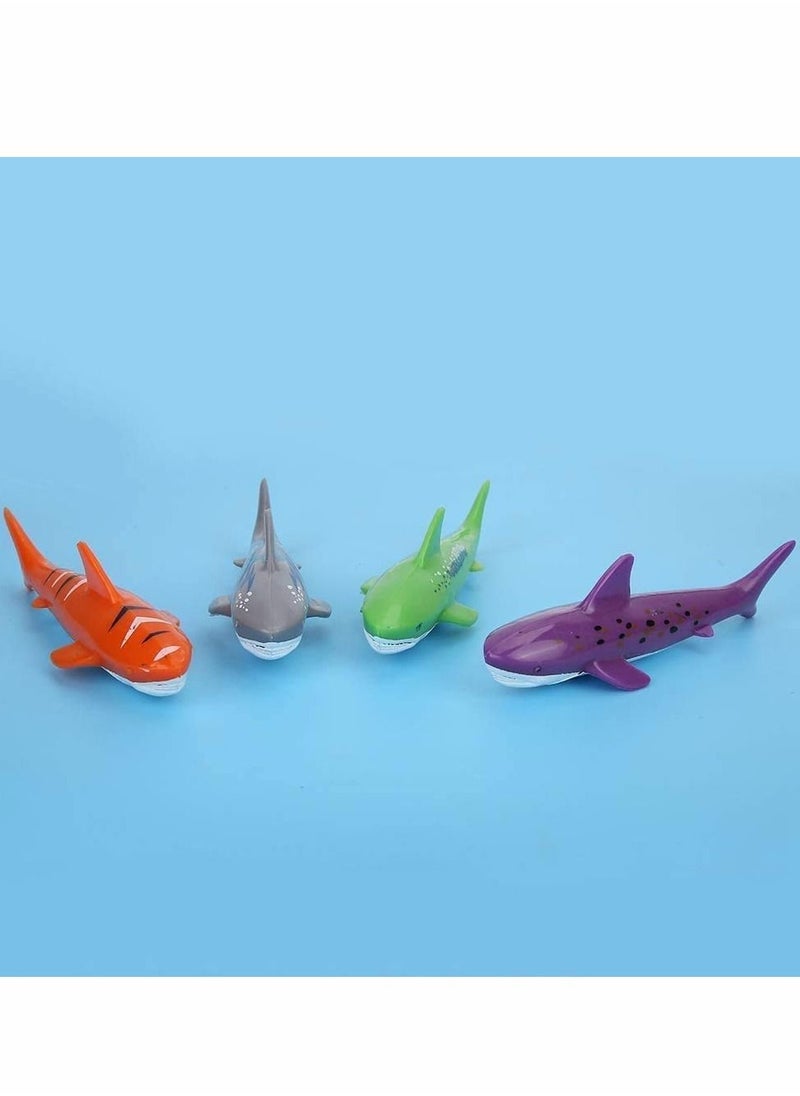 Excefore - Diving Toys Sticks, Swimming Pool Dive Stick Bath Water Toys Underwater Swim Beach Toy Shark Rocket Shape Throwing Torpedo Game Training Gift for Kids Boys Girls 6 7 8 Years Old (4 Pcs) - Image 1