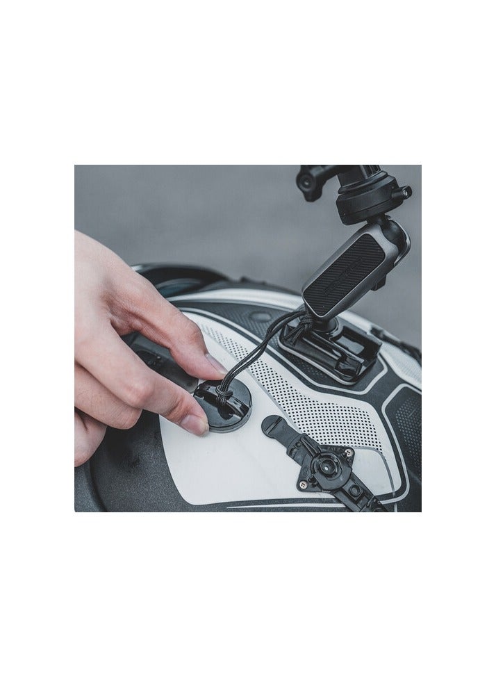 PGYTECH Action Camera Helmet Mount With Caplock Ball Head Arm - Image 5