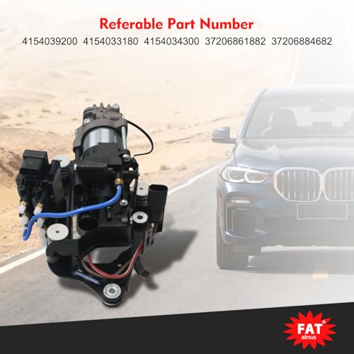 AIRSUSFAT Air Suspension Compressor Pump With Valve Block Compatible with BMW 7 Series G11 G12 740i 750i 760i 2016-2019 37206861882 37206884682 4154039200 4154034300 - Image 2