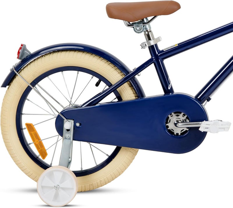 RIZZ Platinum Junior 14-Inch Kids Bike | 14-Inch Wheel Size | Adjustabe Seat | Training Wheels | Blue - Image 4